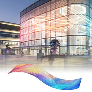 Pantalla de holograma LED flexible transparente P6.25 con claridad <span class=keywords><strong>90</strong></span>% para publicidad interior en vidrio - Product Image 3