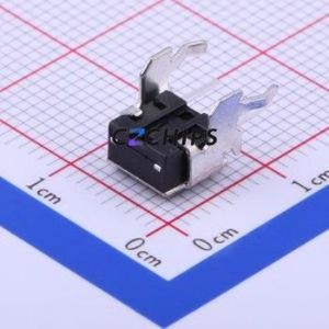 TC-1102HJ-C-A Tactile Switch Bent Lead Through Hole,6x6mm Switch Single Pole Single Throw Round Button 2.6N Right Angle Insert - Product Image 2