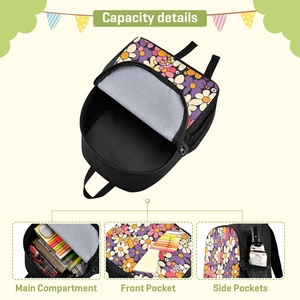 Wholesale Customs logo Cute Design Waterproof Unisex <b>Simple</b> Style <b>Backpack</b> Eco Friendly Fashion Zipper Softback - Product Image 4