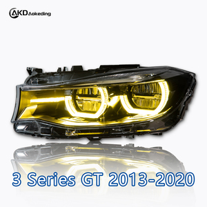 Pièces automobiles AKD, phare pour BMW Série 3 GT-F34 2013-2020, mise à niveau des phares bicolores jaune et blanc, phares avant - Product Image 6