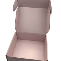 Boîte d'expédition rigide en papier kraft recyclé haut de gamme E-Flute pour bijoux, avec gaufrage, fermeture magnétique, pelliculage mat et doublure en éponge, vente en gros
