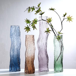 Jarrón Moderno de Vidrio Recto con Alto Gradiente, Diseño de Raíz de Árbol, para Decoración del Hogar, Accesorios para Modelos de Hotel - Product Image 1