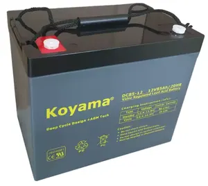 Factory Deep Cycle AGM Battery 12V85Ah Rechargeable Lead Acid For Golf Cart Boat Floor Machines Long-lasting DC85-12 BCI 24