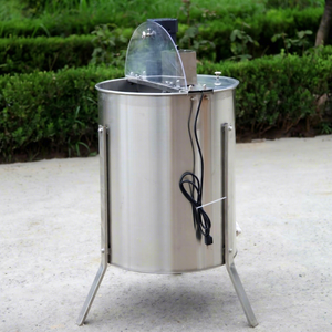 Extracteur de miel électrique efficace à 6 cadres |   <span class=keywords><strong>Centrifugeuse</strong></span> à moteur vertical |   Outil d'apiculture professionnel en acier inoxydable 304 - Product Image 1