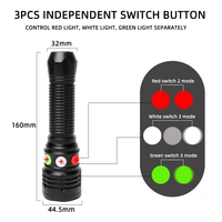 Éclairage magnétique d'avertissement de chemin de fer tricolore LED lampe de poche tactique torche de sauvetage