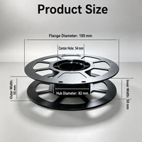 Spool Printer 3D Kosong yang Dapat Didaur Ulang, 1kg, Plastik ABS, Gulungan Industri untuk Filamen dan Bahan Habis Pakai, Grosir OEM