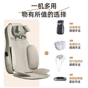 Masseur dorsal à 6 têtes pour le cou et les épaules, rechargeable par USB, avec compresse chaude, pour usage domestique - Product Image 5