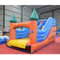 Toboggan aquatique gonflable commercial en PVC durable pour enfants et adultes, 18 pieds, MOQ 1 pièce