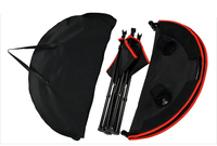 Personnalisé Jardin Plage Pique-Nique Portable Rond Pliable Avec 4 Porte-gobelets Camping Tables Extérieures Pliantes