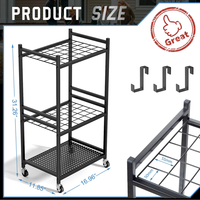 Étagère de rangement multifonctionnelle pour matériel avec compartiments divisés pour vis et outils