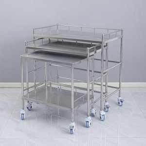 Stainless Steel Instrument Cart 3 Tier Medical <b>Trolley</b> With Wheels For Hospital Operating Room Use - Product Image 1