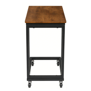 <span class=keywords><strong>Table</strong></span> d'appoint mobile en bois et métal, <span class=keywords><strong>table</strong></span> roulante pour canapé et lit, <span class=keywords><strong>plateau</strong></span> de service pour collations et télévision, pour salon et chambre à coucher - Product Image 4