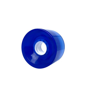 Vente en gros de roues de longboard personnalisées 70x51mm 83A 80% Rebound Blue Double Rocker pour le skateboard adulte - Product Image 1