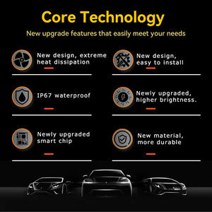 Faro LED Y6 con Lente Proyector H4, 6000K, 12V, 8000 Lúmenes, 60W, Súper Brillante, Luz Alta/Baja para Autos Universales - Product Image 6