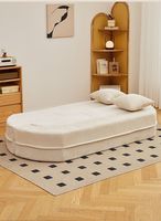 Canapé-lit convertible moderne pliable et inclinable avec tissu en chenille et coton pour salon et hôtel