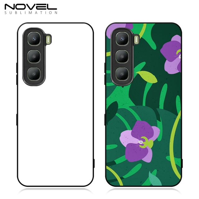 DIY Customized Blank 2D TPU Sublimation Waterproof Shockproof Scratch-proof Black Novelcases Mobile Phone Cases Infinix Hot