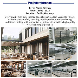 Équipement professionnel de cuisine de restaurant en acier inoxydable <span class=keywords><strong>Horeca</strong></span> chauffage électrique/gaz facile à nettoyer réduction du bruit luxe - Product Image 5