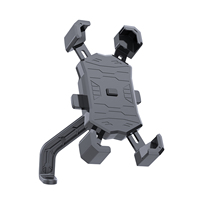 Support de téléphone pour moto ASPOR A706 à verrouillage automatique, fixation quadri-agrafes, rotation à 360°, anti-tremblement, flexible, compatible bureau