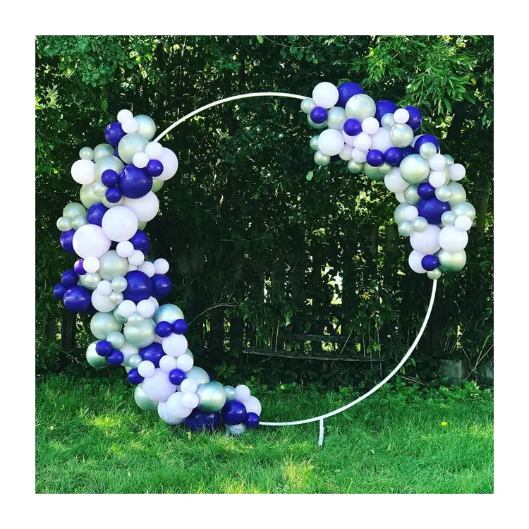 Da sposa Rotondo Bianco Arco Decorazione Sfondo Palloncino Stare