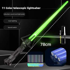 Vente en gros, nouveauté, <span class=keywords><strong>sabre</strong></span> <span class=keywords><strong>laser</strong></span> étoilé 2 en 1, <span class=keywords><strong>sabre</strong></span> lumineux, jouets lumineux rétractables colorés pour enfants - Product Image 6