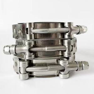 Colliers de serrage métriques en acier inoxydable robustes et emboîtables pour flexibles hydrauliques haute pression, étanches et réglables, avec amortissement des vibrations - Product Image 4