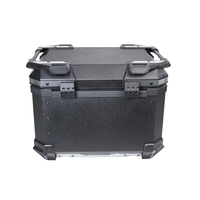 Boîte à bagages universelle pour moto, en alliage d'aluminium de haute qualité, 45L, étanche, antichoc, coffre de toit