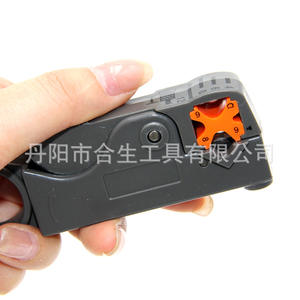 Kit d'outils de sertissage pour câbles coaxiaux RG59, pince à sertir pour connecteurs 6 F, dénudeur de fils, en acier inoxydable, manuel - Product Image 3