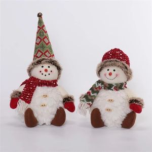 Figura de Muñeco de Nieve Luminoso, Paquete de 2, Centro de Mesa Festivo para las Fiestas, Regalo con Efecto de Brillo Cálido - Product Image 4
