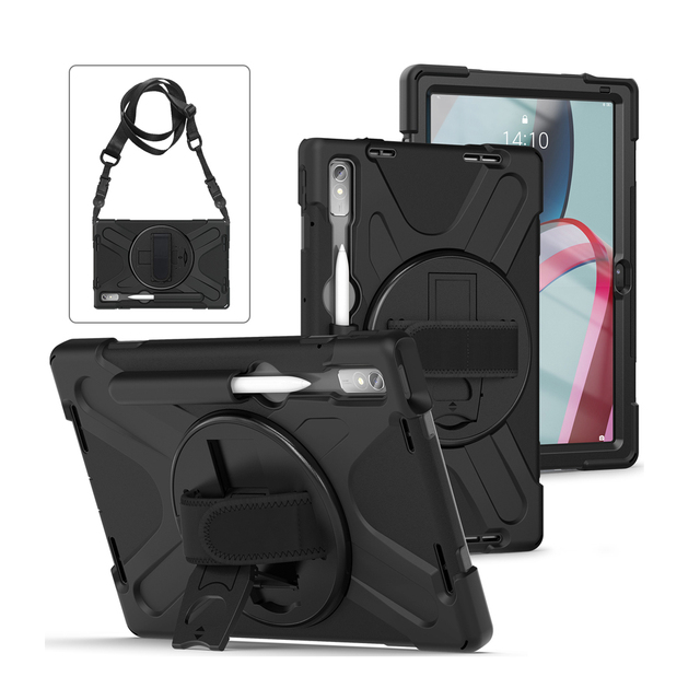 Rugged Armor Tablet Case for Lenovo Tab P11 Pro 2nd Gen 11.2" (TB-132FU/TB-138FC) 2022 Hand Shoulder Strap Heavy Duty Cover
