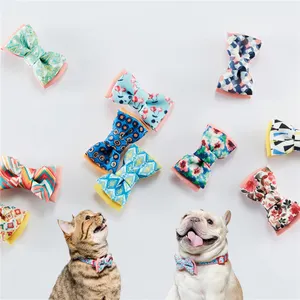 UFBemo wholesale manufacturer colorful durable fabric webbing dog collar bow tie