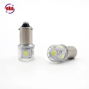 Ba9s lâmpada led para interior do carro, 3030 5 peças, branco, âmbar, vermelho, 2w, 200lm, lâmpada para porta, 12v, 24v