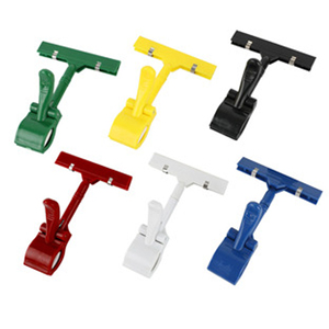 Versatile Plastic POP Clip for Clothes Rack and Tube Display Retail Garment Shop Price Sign Holder - Product Image 2