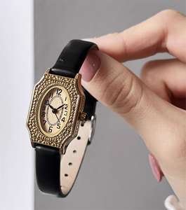 Orologio al Quarzo Vintage IEKE, Stile Retrò di Lusso, Intagliato, Piccolo ed Elegante, Orologio al Quarzo di Edizione Limitata per Donna - Product Image 1