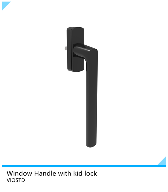 Key Lockable Casement Window Handle Aluminum Alloy Child Proof Safety Window Hardware for UPVC Window