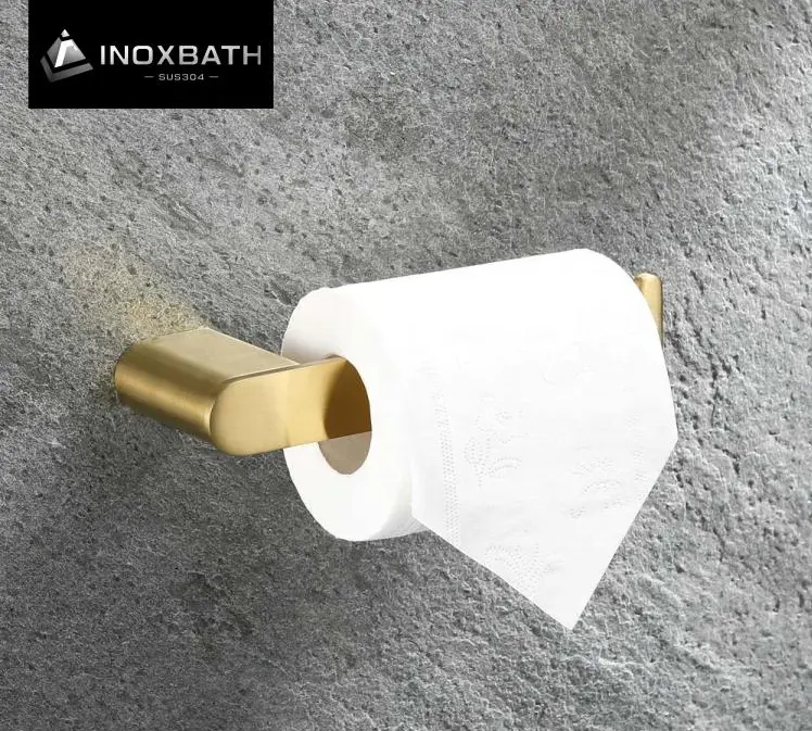 Toallero de acero inoxidable para baño, soporte de papel higiénico montado en la pared, rollo de pañuelos, venta al por mayor