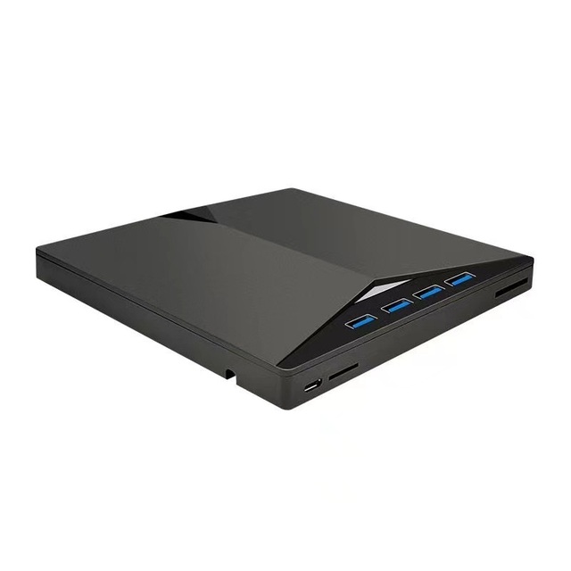 Multifunctional External Optical Drive DVD burner 7-in-1 USB 3.0/Type-C with External USB Flash Drive Card Expansion