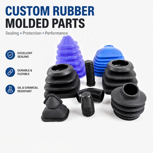 Pièces en caoutchouc personnalisées, caoutchouc nitrile, caoutchouc fluoré, pièces moulées en silicone, caoutchouc industriel amortissant les chocs, pièces diverses en caoutchouc - Product Image 1