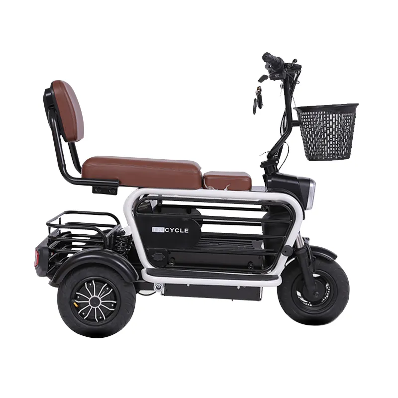 Panca triciclo elettrico 3 ruote auto pet car baby safety motorizzato trike 300cc scooter 60 v800w carrello trex moto passeggero