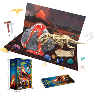 Enfants Science Éducatif Creuser Dinosaure 3D Squelette STEM <span class=keywords><strong>Volcan</strong></span> Dino Gemstone Excavation Kits - Product Image 1