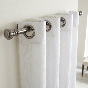 Cortinas Voile Blancas Jacquard al por Mayor DaiRui con Diseño de Plumas y Hojas, con Ojales, <span class=keywords><strong>para</strong></span> Hotel y Sala de Estar - Product Image 4
