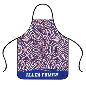 Delantal de Fútbol Americano Personalizado de Poliéster de Alta Calidad de los Buffalo Bills, Color Rojo, Azul y Blanco, Regalo para Fanáticos del Fútbol Americano, para Asar a la Parrilla y Cocinar - Product Image 2