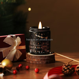 Bougie aromathérapeutique en cire de soja à <span class=keywords><strong>LED</strong></span> haut de gamme, très vendue, avec des barres, non toxique, écologique, décoration de Noël pour la maison, cadeau - Product Image 5