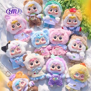 2025 nuevo auténtico 12 unids/caja <span class=keywords><strong>Samuel</strong></span> el zodiaco chino serie vinilo muñecos de peluche caja ciega encantadores llaveros lindo conejo colgante - Product Image 6