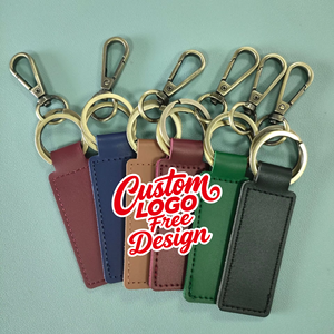 2025 porte-clés en cuir léger <span class=keywords><strong>clé</strong></span> <span class=keywords><strong>de</strong></span> voiture en acier inoxydable avec motif numérique Style simple pour hommes femmes en cuir PU - Product Image 1