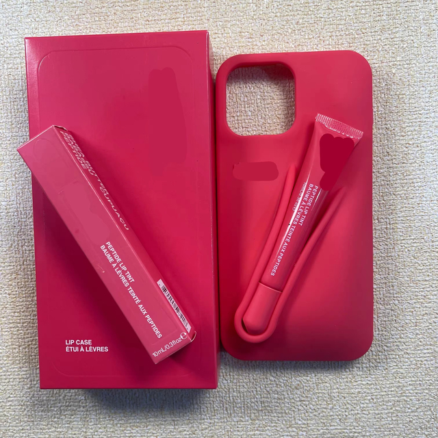 Lip Tint Slot 3D Silicone Phone Case Lip Gloss Lip Balm Makeup Holder Cover for iPhone 16 15 14 13 12 11 Pro Max