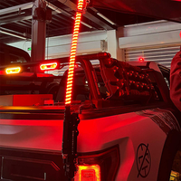 Nouvelles bandes lumineuses LED professionnelles tout-terrain pour mât de drapeau, en acier au carbone, installation sans perçage pour camions pick-up, commandes en gros