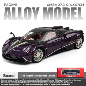 Pagani Huayra BC Premium Hypercar Metal Diecast <b>Car</b> 1:18 Scale Large Size Collectible Model with Opening Doors Detailed <b>Interior</b> - Product Image 3