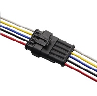 Conector impermeable automotriz AMP, arnés de conector 1P-2P-6P, serie 1,5, cable impermeable, arnés de cables personalizado