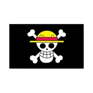 <span class=keywords><strong>Luffy</strong></span> Skeleton Flag 3x5FT Halloween Anime Banderas personalizadas <span class=keywords><strong>Sombrero</strong></span> <span class=keywords><strong>de</strong></span> <span class=keywords><strong>paja</strong></span> <span class=keywords><strong>de</strong></span> doble cara Piratas Banner - Product Image 1