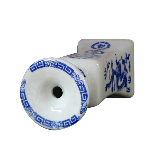 Antique Blue & White Ceramic Candle Holder For Home Decor - Oem